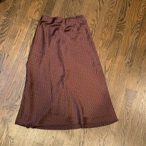 Abercrombie satin midi skirt xs